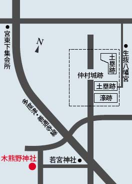 木熊野神社地図