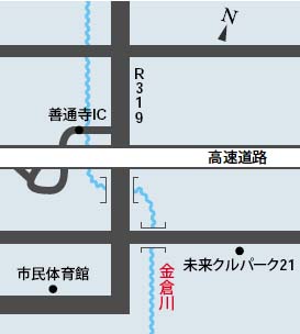 金倉川地図