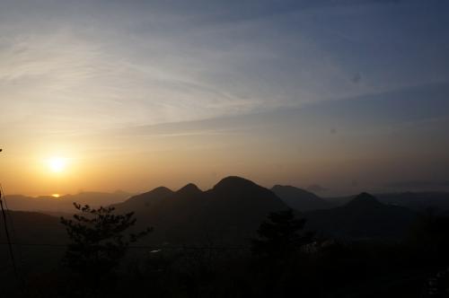 五岳山のサンセット