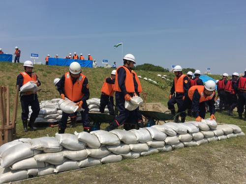 土器川総合水防演習の様子写真１１