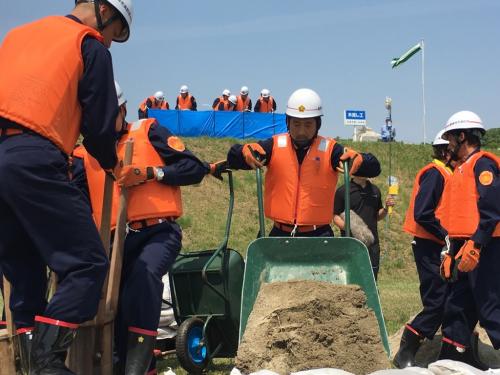 土器川総合水防演習の様子写真１３