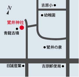 鷺井神社地図