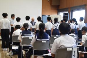 善通寺市よい歯の園児児童生徒審査会表彰式の写真